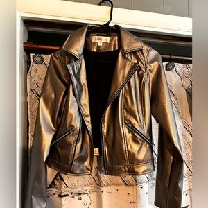 Women’s’ mini jacket - metallic
